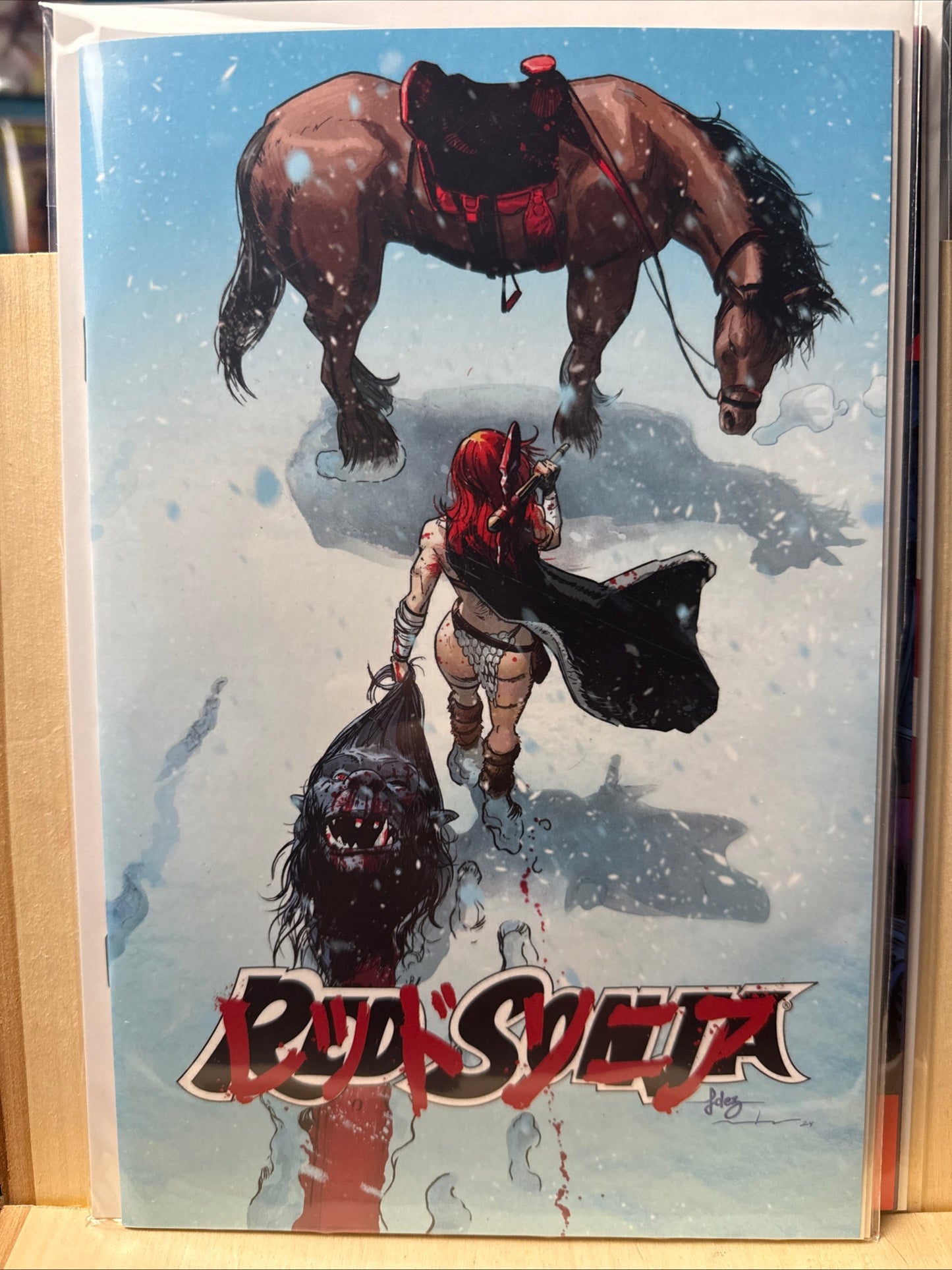 RED SONJA #17 JAVIER FERNANDEZ MEGACON 2025 AKIRA HOMAGE EXCLUSIVE