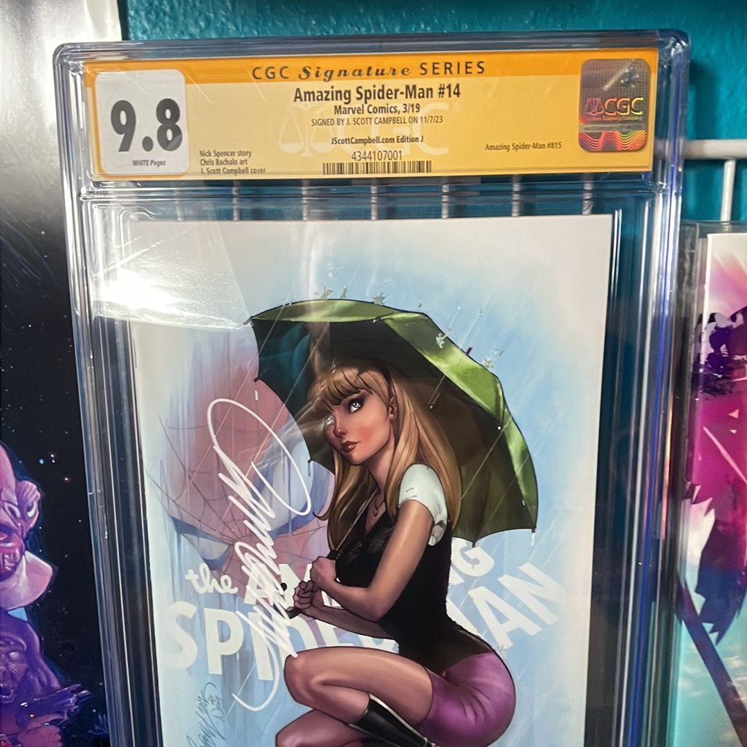 Amazing Spider-Man #14 CGC SS 9.8 Signed by J Scott Campbell