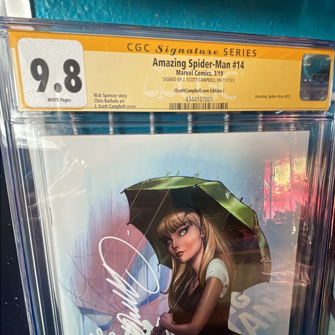 Amazing Spider-Man #14 CGC SS 9.8 Signed by J Scott Campbell