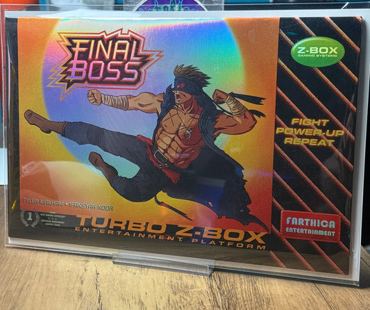 Final Boss #2 Tyler Kirkham Bruce Lee Homage Trade Dress FOIL Cover