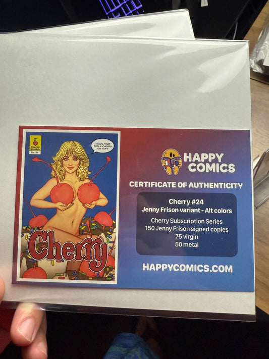 Cherry Poptart #24 JENNY FRISON VIRGIN BONUS EXCLUSIVE