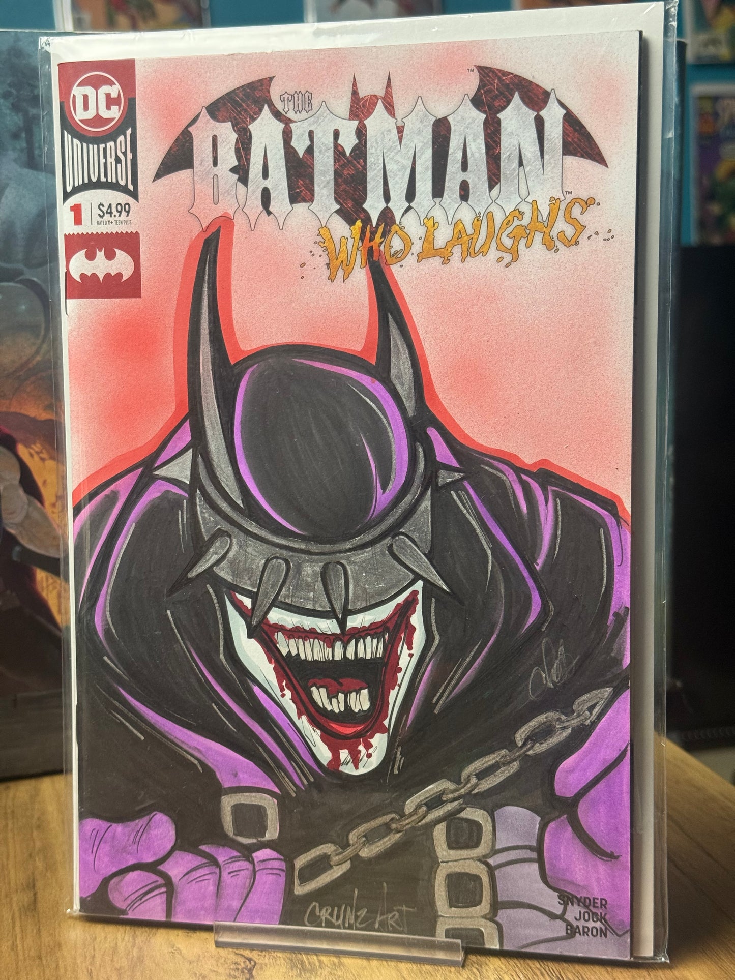 The Batman Who Laughs #1 Sketch Cover by Crumzart
