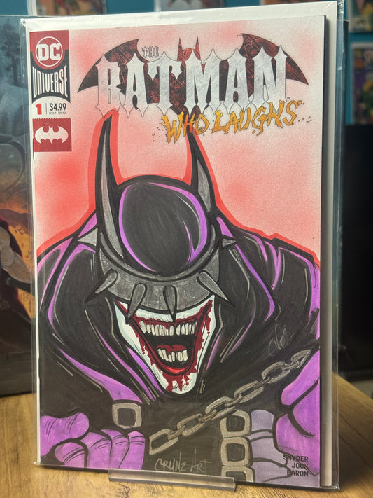 The Batman Who Laughs #1 Sketch Cover by Crumzart