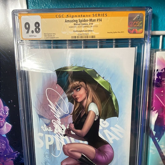 Amazing Spider-Man #14 CGC SS 9.8 Signed by J Scott Campbell