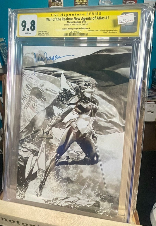 War of the Realms: New Agents of Atlas #1 CGC SS 9.8 signed by Mico Suayan