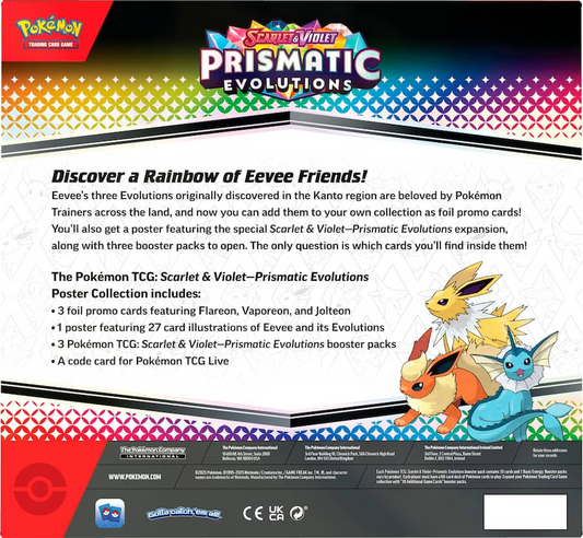 Pokémon TCG: Scarlet & Violet Prismatic Evolutions Poster Collection