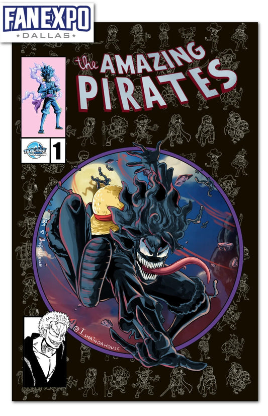"THE AMAZING PIRATES" FAME: EIICHIRO ODA "ONE PIECE" VENOMIZED FANEXPO DALLAS EXCLUSIVE